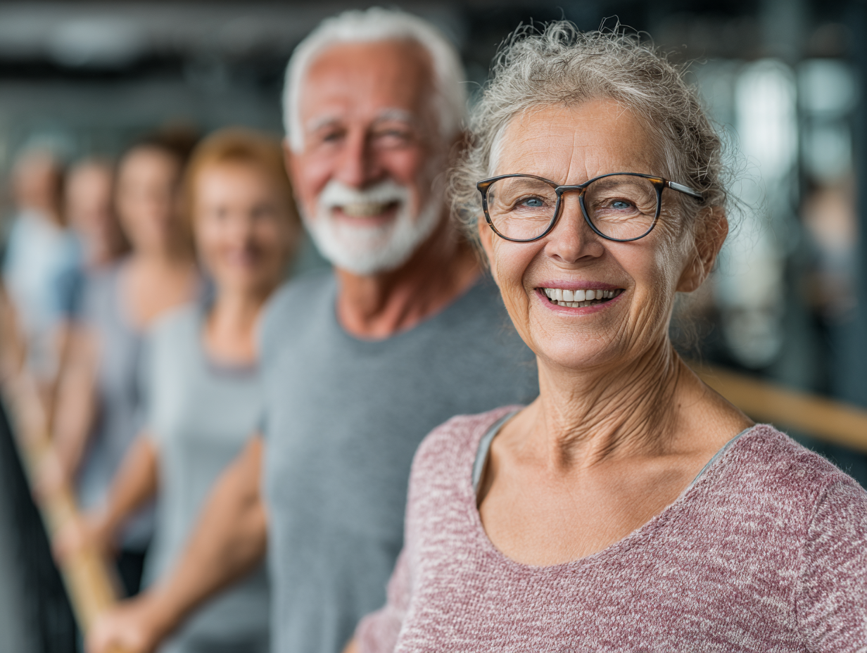 Comunidad participando en actividades de bienestar y movimiento creativo